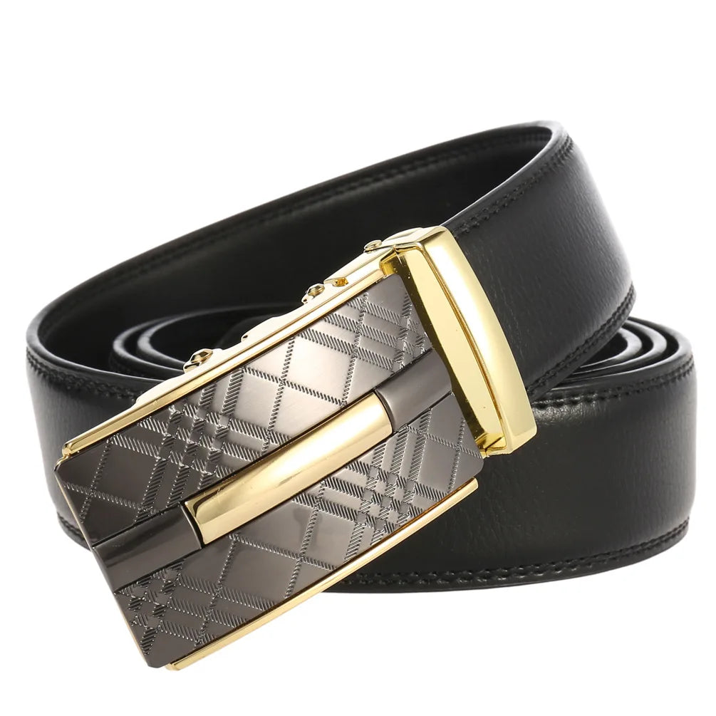 Herren Echtleder Automatik Gürtel – Luxus Designer Herrengürtel