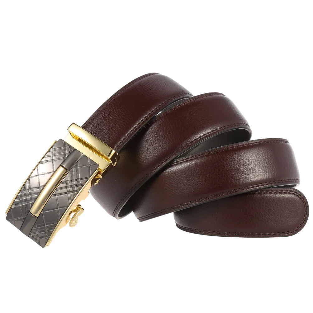 Herren Echtleder Automatik Gürtel – Luxus Designer Herrengürtel