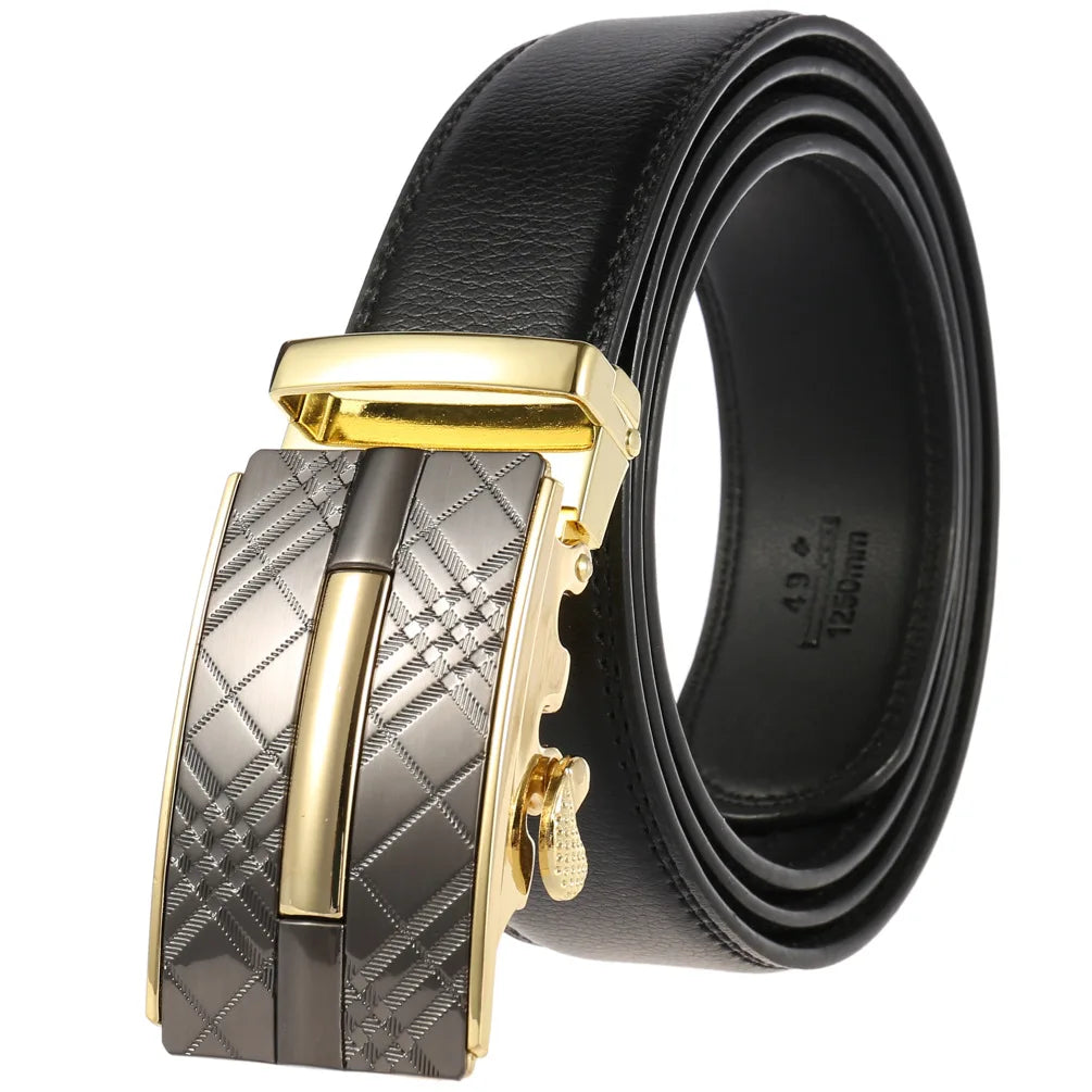 Herren Echtleder Automatik Gürtel – Luxus Designer Herrengürtel