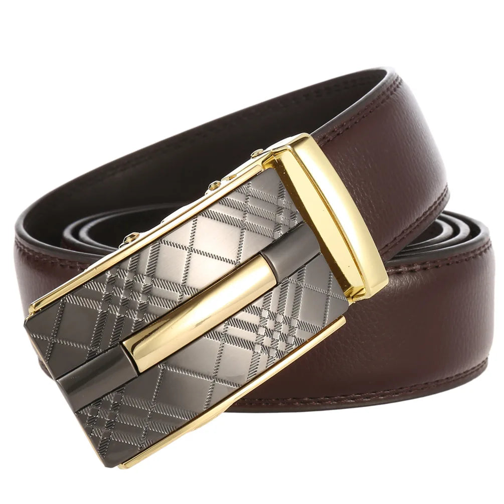 Herren Echtleder Automatik Gürtel – Luxus Designer Herrengürtel
