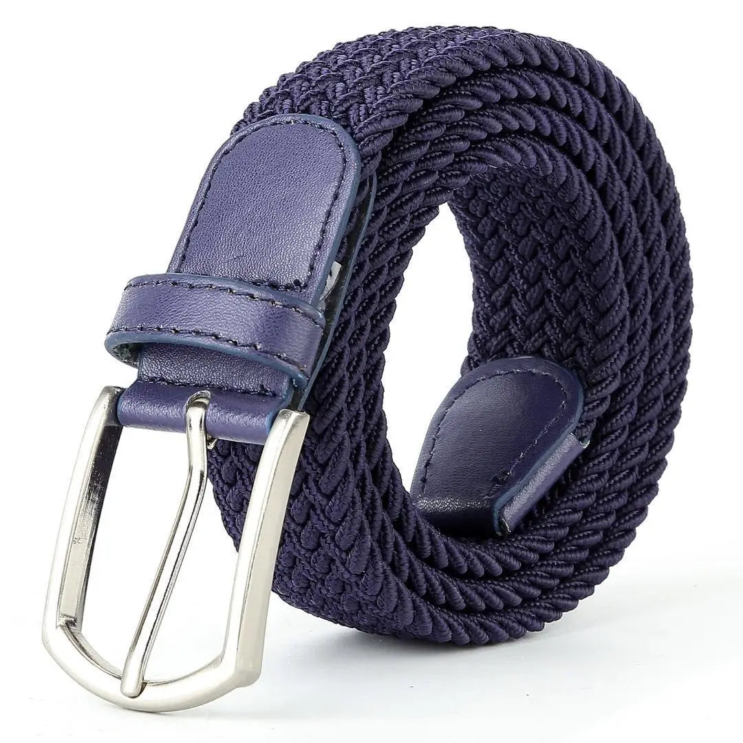 Herren Elastischer Flechtgürtel – Herren Canvas Freizeitgürtel