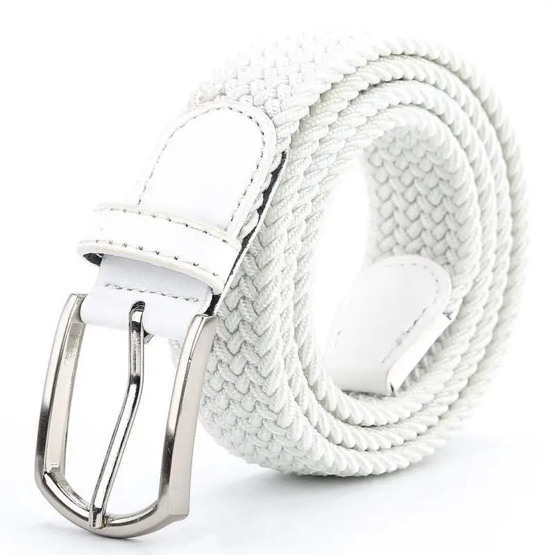 Herren Elastischer Flechtgürtel – Herren Canvas Freizeitgürtel
