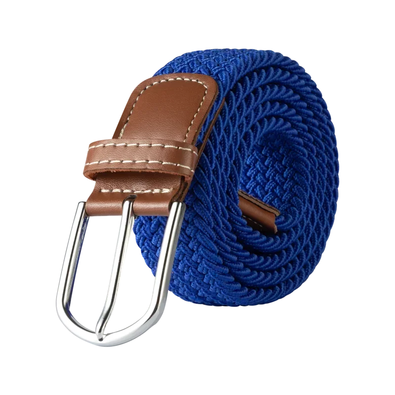 Damen Unisex Elastischer Flechtgürtel – Stretch Canvas Freizeitgürtel