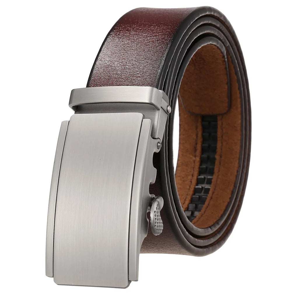 Herren Echtleder Automatik Gürtel – Premium Schwarzer Brauner Herrengürtel