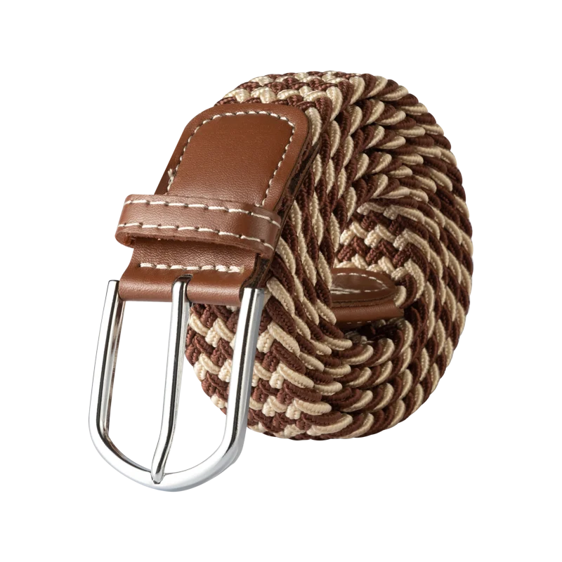 Damen Unisex Elastischer Flechtgürtel – Stretch Canvas Freizeitgürtel