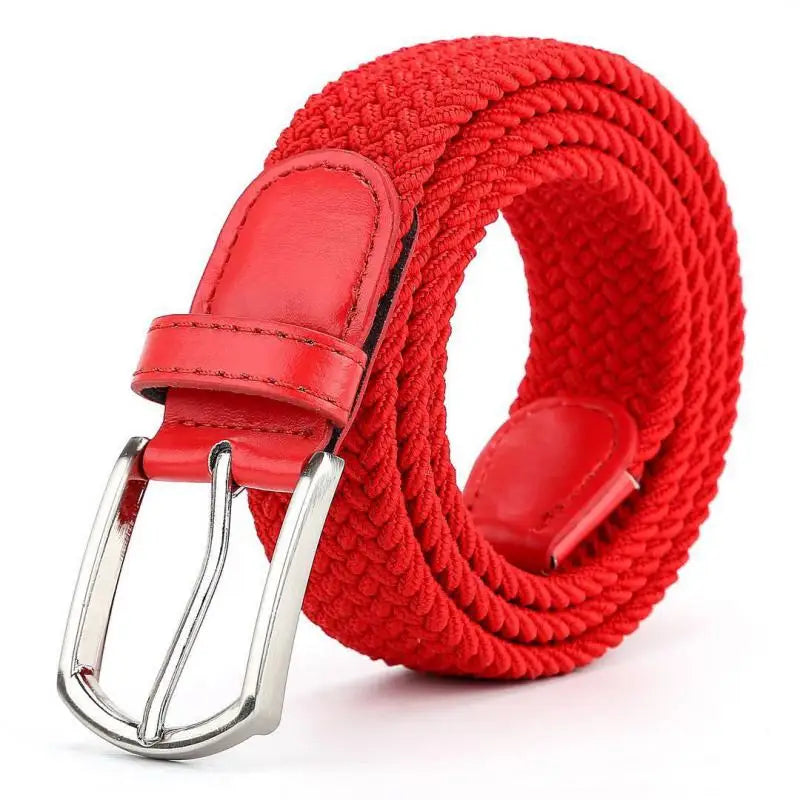 Herren Elastischer Flechtgürtel – Herren Canvas Freizeitgürtel