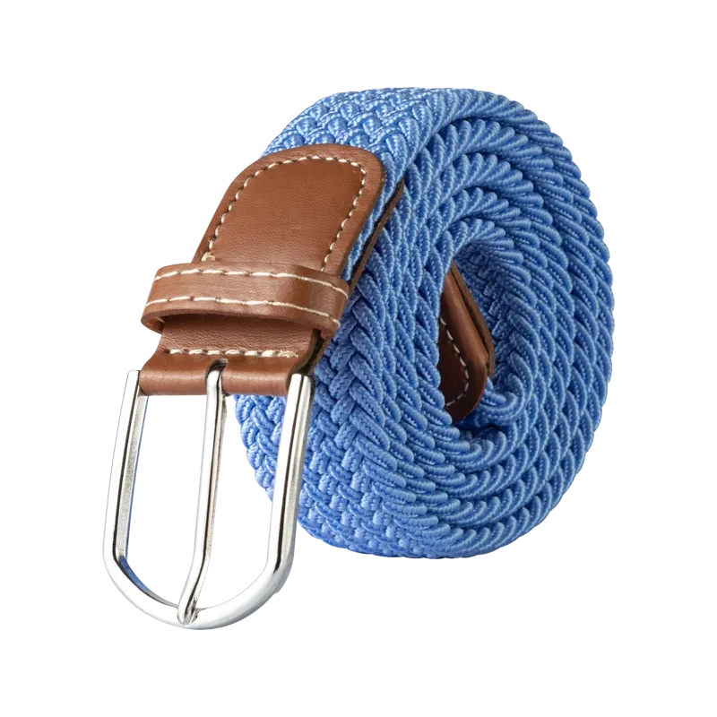 Damen Unisex Elastischer Flechtgürtel – Stretch Canvas Freizeitgürtel