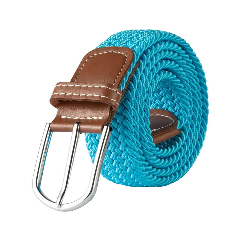 Damen Unisex Elastischer Flechtgürtel – Stretch Canvas Freizeitgürtel