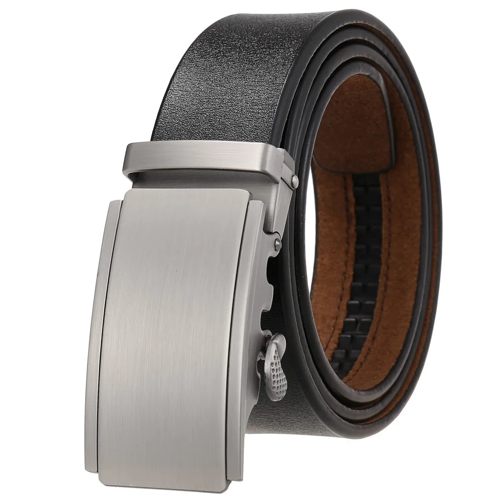 Herren Echtleder Automatik Gürtel – Premium Schwarzer Brauner Herrengürtel