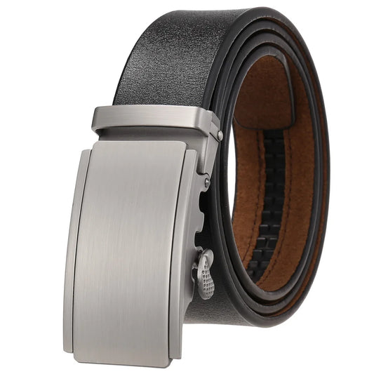 Herren Echtleder Automatik Gürtel – Premium Schwarzer Brauner Herrengürtel