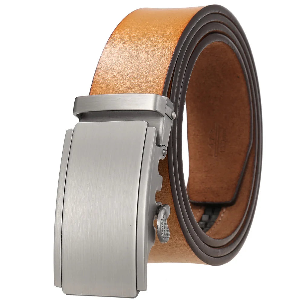 Herren Echtleder Automatik Gürtel – Premium Schwarzer Brauner Herrengürtel