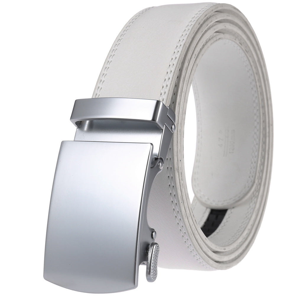 Herren Echtleder Business Gürtel – Automatik Gürtel für Jeans und Anzüge
