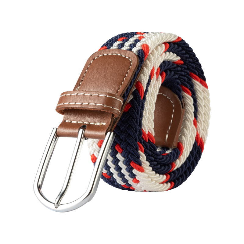 Damen Unisex Elastischer Flechtgürtel – Stretch Canvas Freizeitgürtel